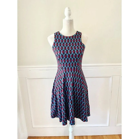 Anthropologie 4C Geometric Print Dress XS - Picture 2 of 5